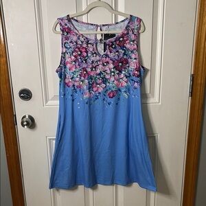 NWT ETCYY Floral Sleeveless Dress with Pockets